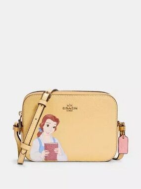 COACH × Disney Exclusive Princess Belle Limited Edition Camera Crossbody Bag